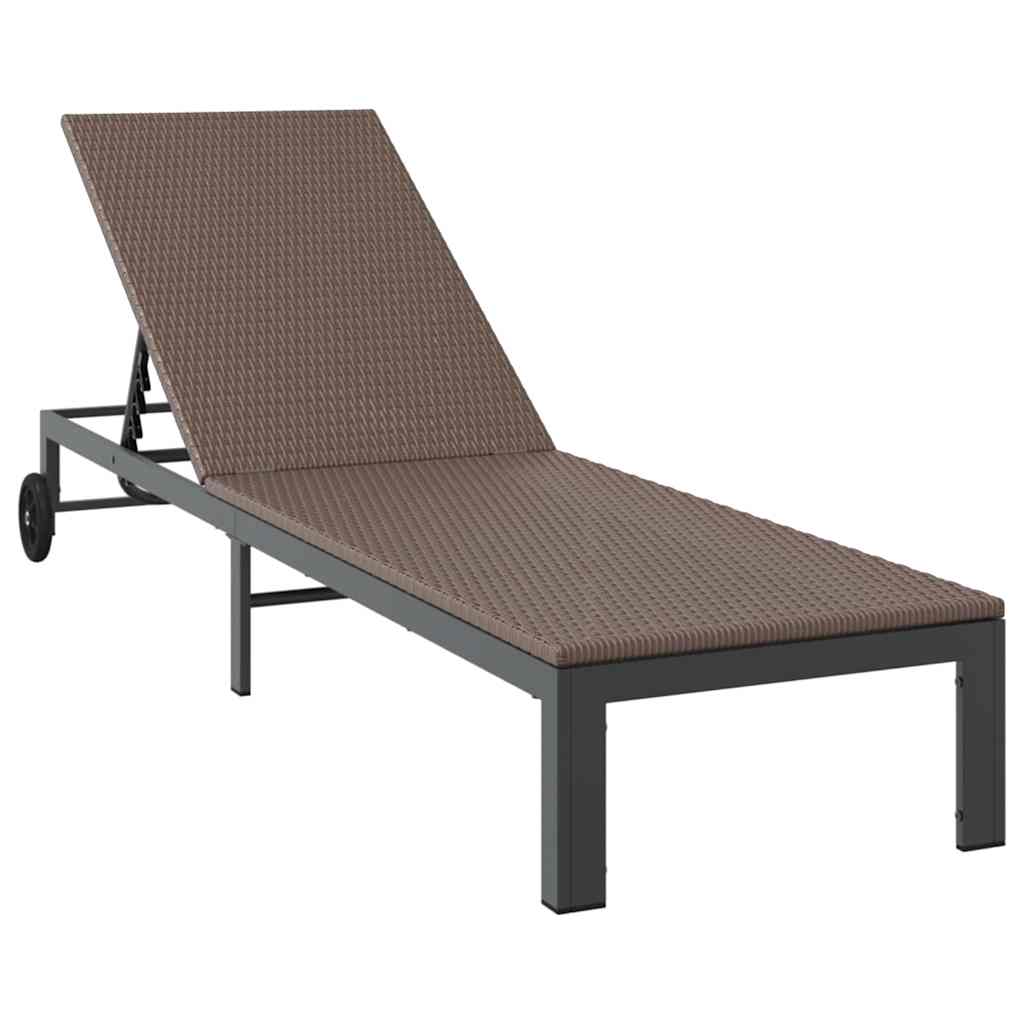 Solseng 3 stk. polyrattan Brun