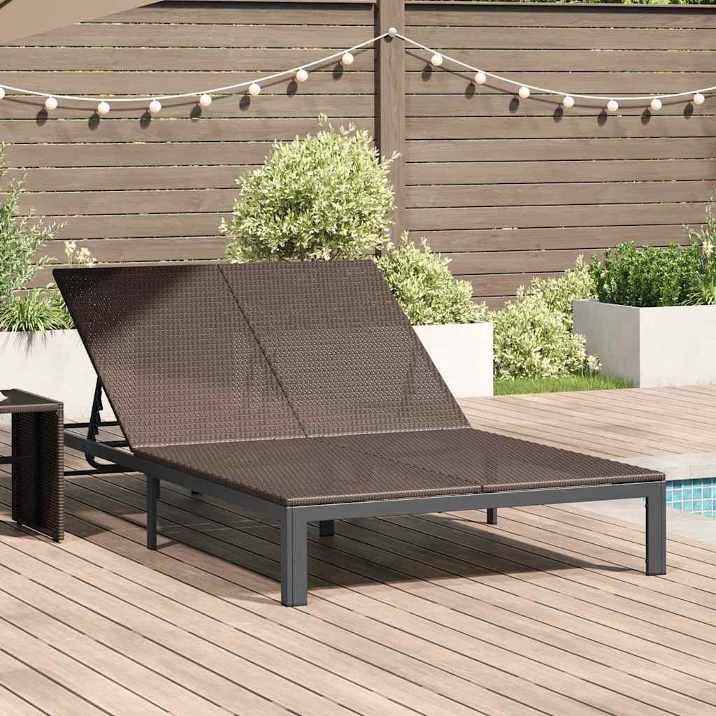Solseng polyrattan Brun