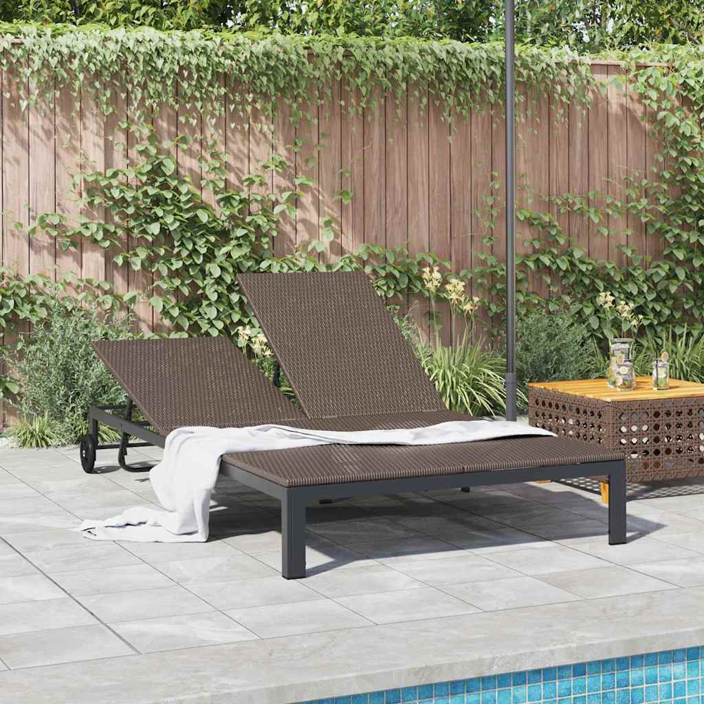 Solseng polyrattan Brun