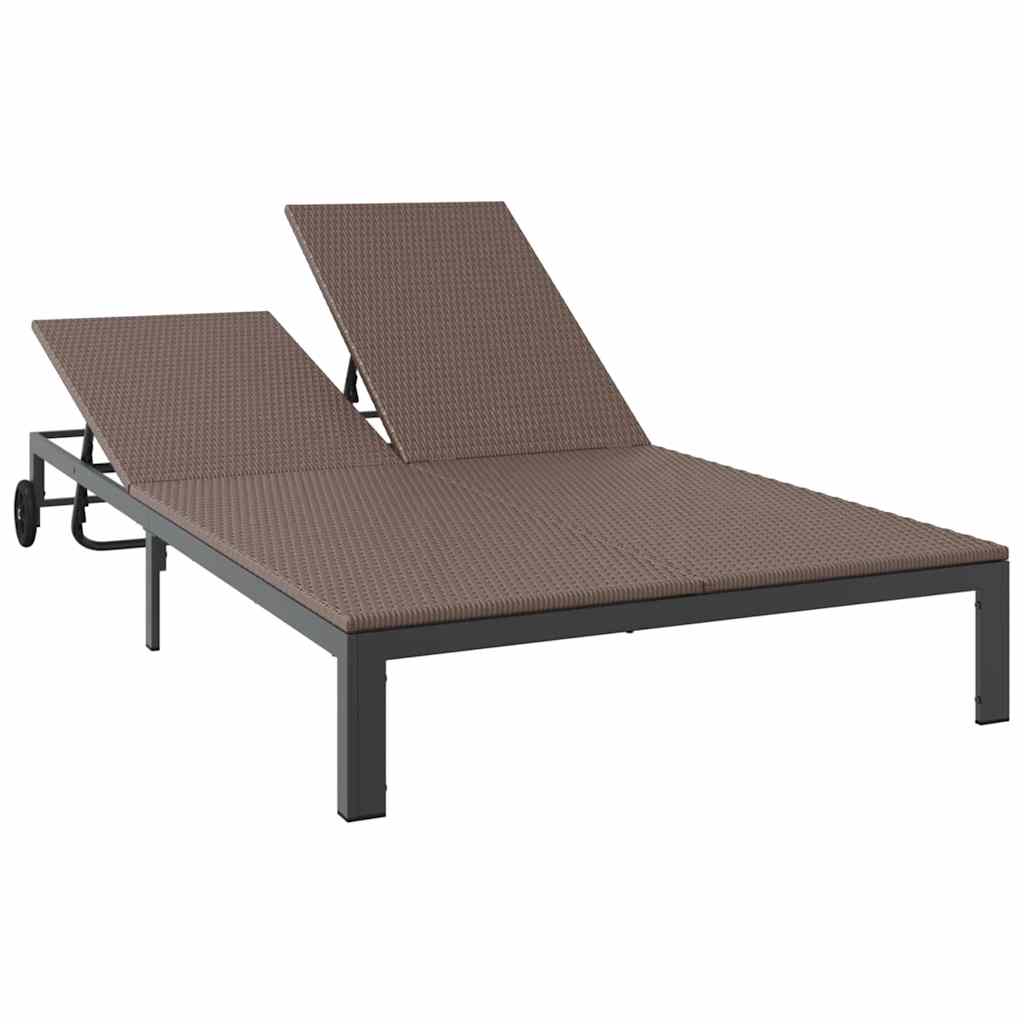 Solseng polyrattan Brun