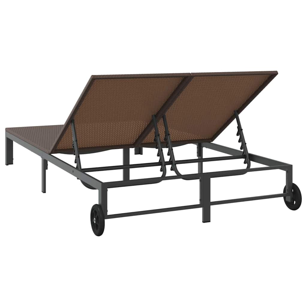 Solseng polyrattan Brun