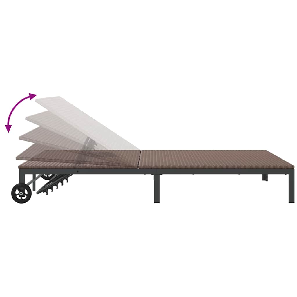 Solseng polyrattan Brun