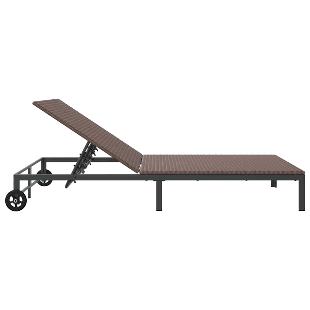 Solseng polyrattan Brun