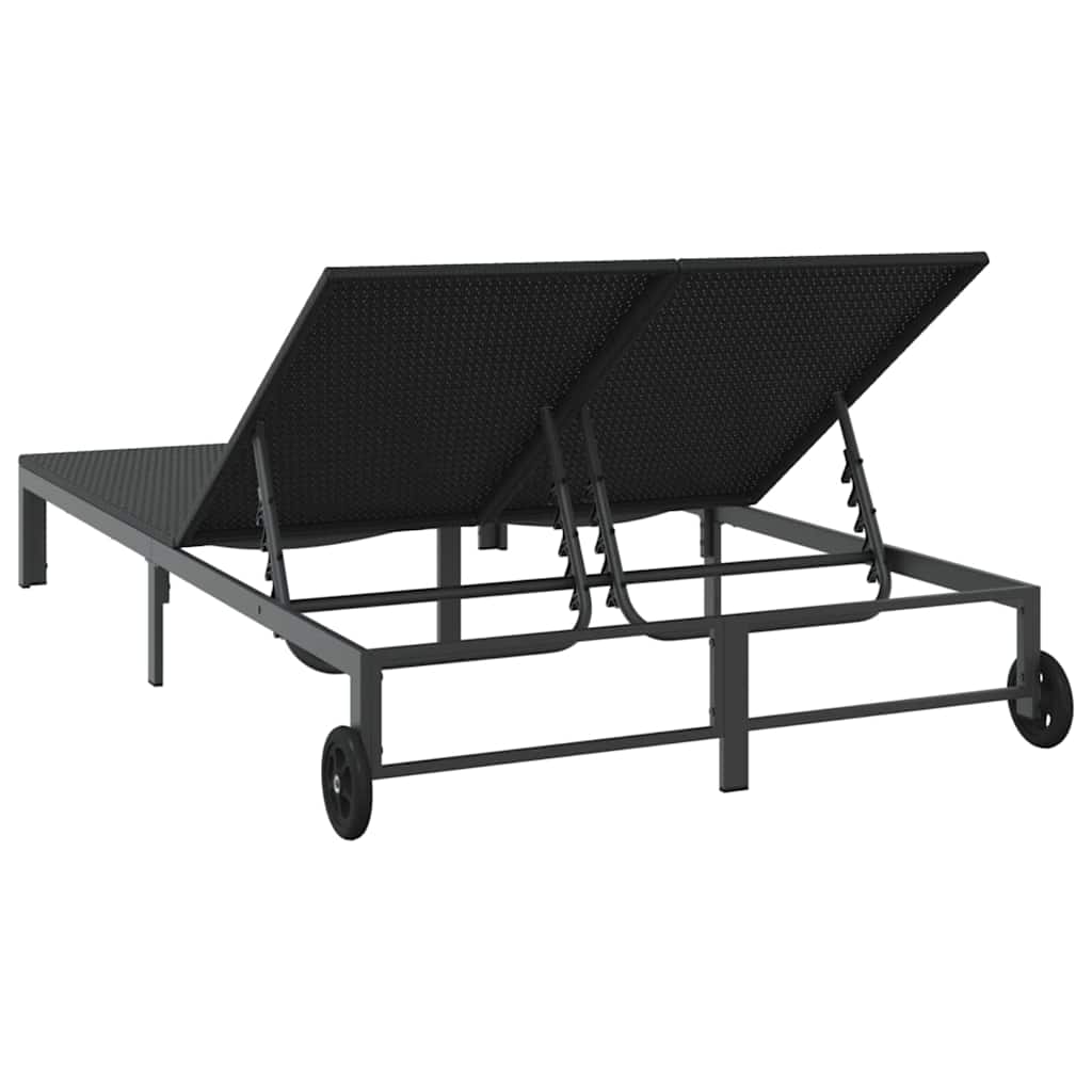 Solseng polyrattan Sort