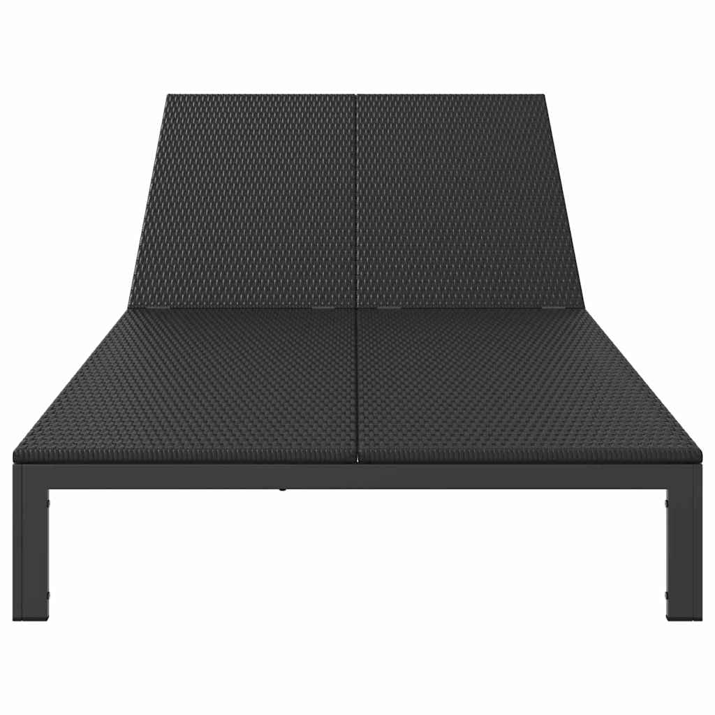 Solseng polyrattan Sort
