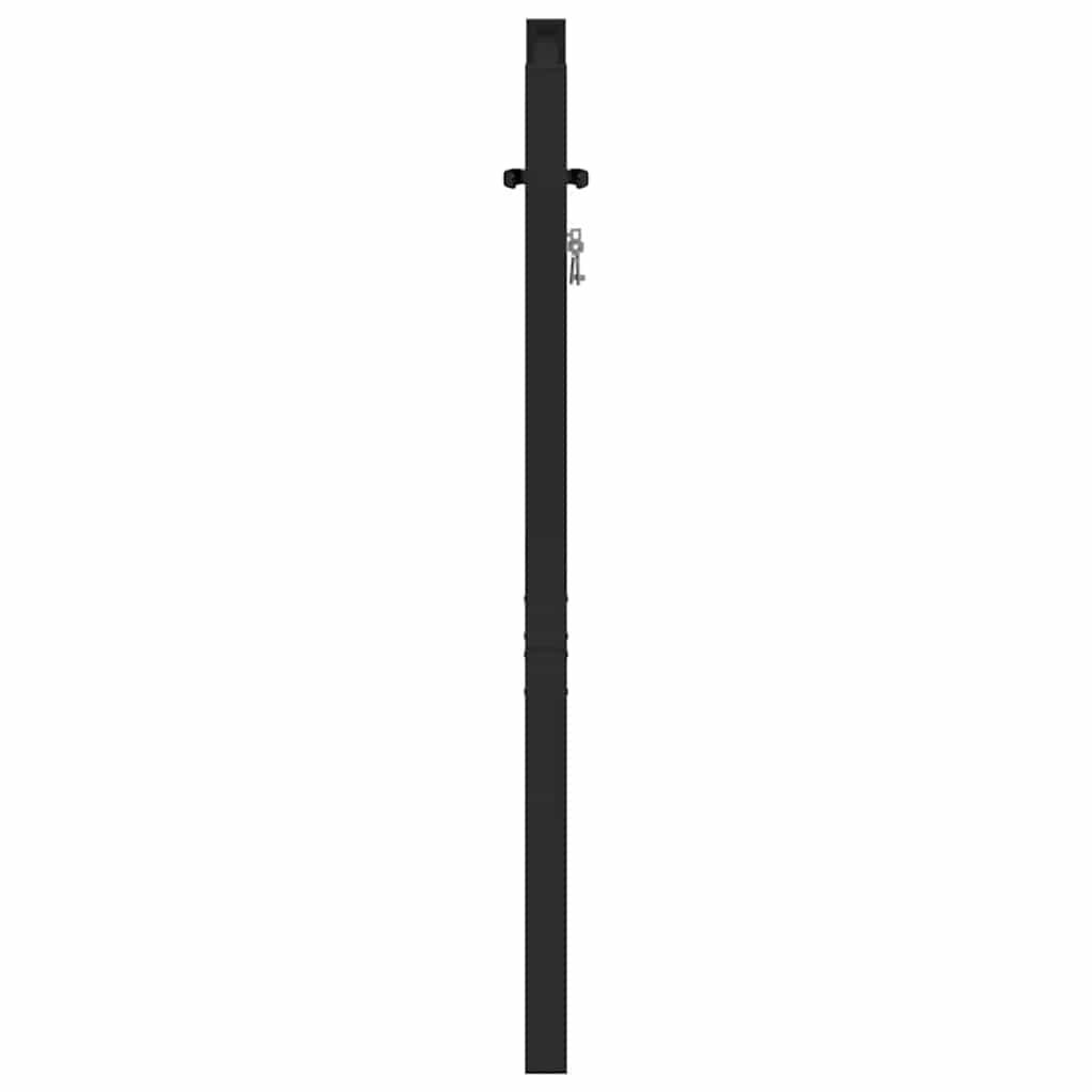 havelåge låsbar 100x100 cm aluminium sort