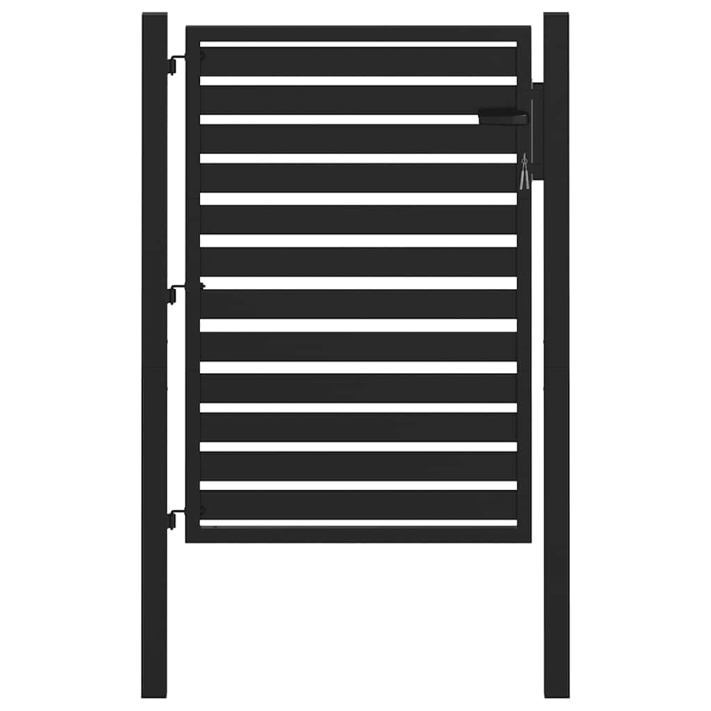 havelåge låsbar 100x120 cm aluminium sort