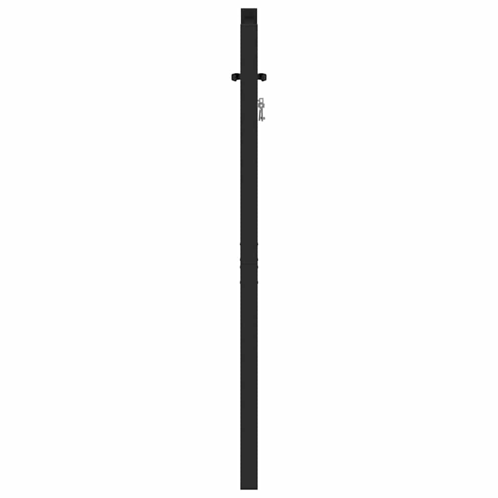 havelåge låsbar 100x120 cm aluminium sort
