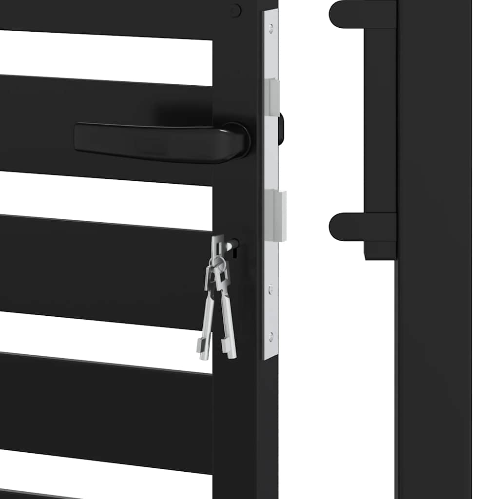 havelåge låsbar 100x120 cm aluminium sort