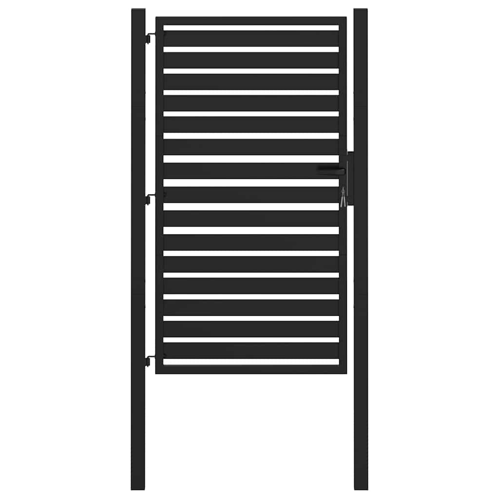 havelåge låsbar 100x150 cm aluminium sort