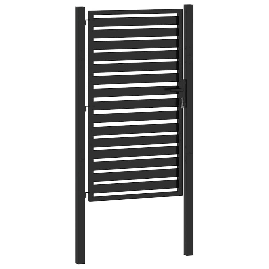 havelåge låsbar 100x150 cm aluminium sort