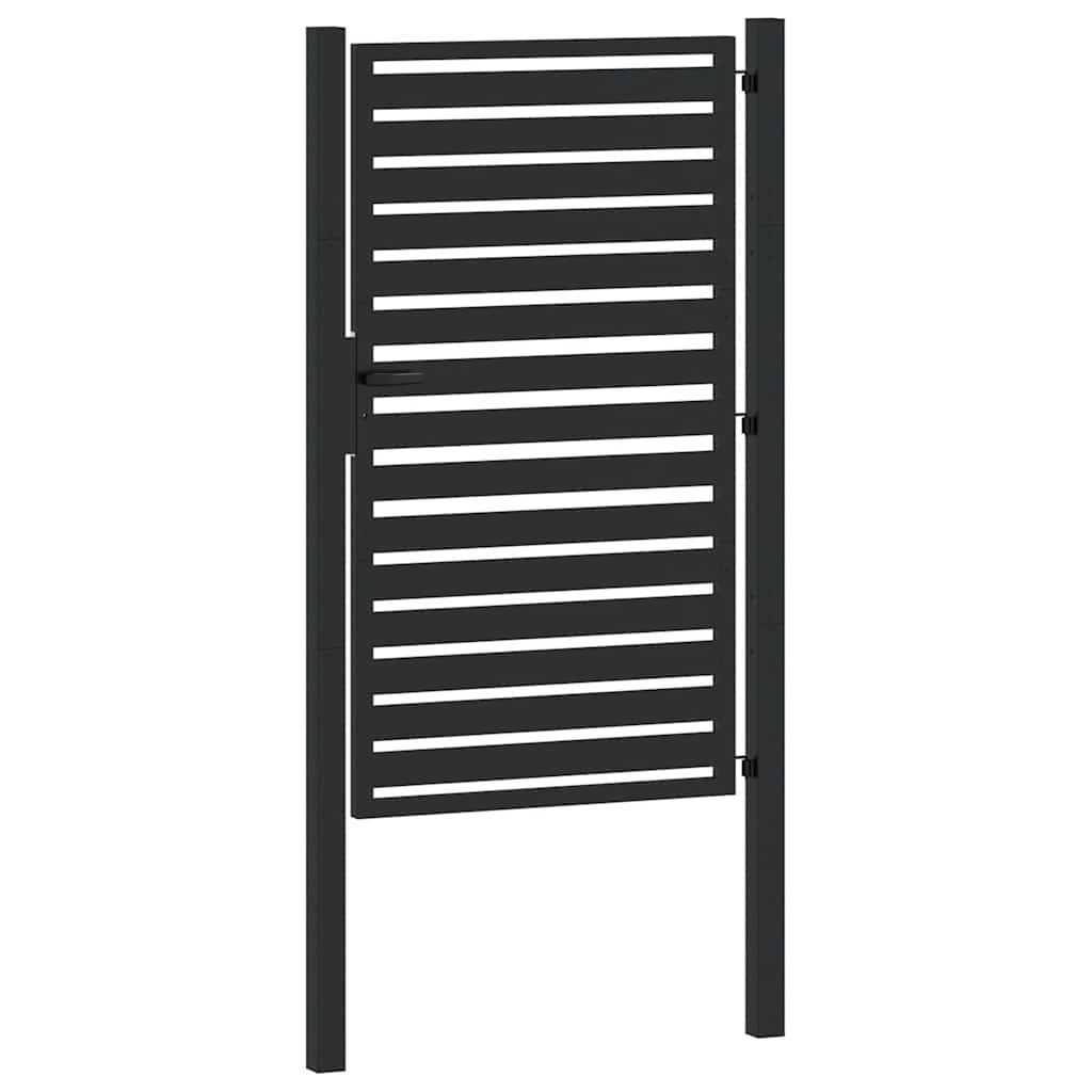 havelåge låsbar 100x150 cm aluminium sort