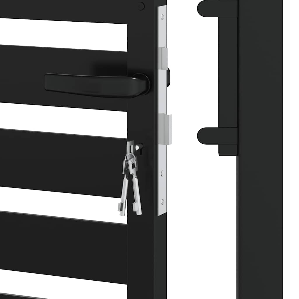 havelåge låsbar 100x150 cm aluminium sort