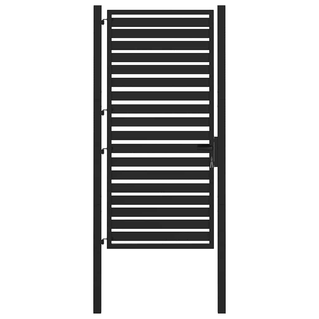 havelåge låsbar 100x180 cm aluminium sort