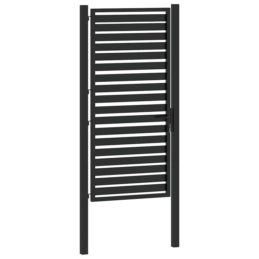 havelåge låsbar 100x180 cm aluminium sort