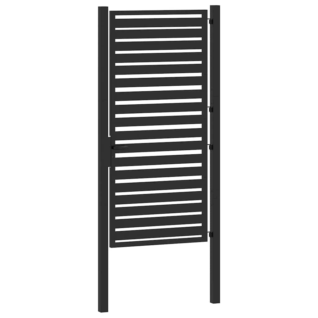 havelåge låsbar 100x180 cm aluminium sort