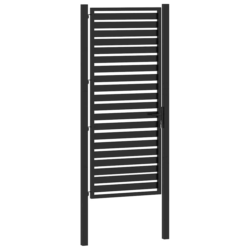 havelåge låsbar 100x200 cm aluminium sort