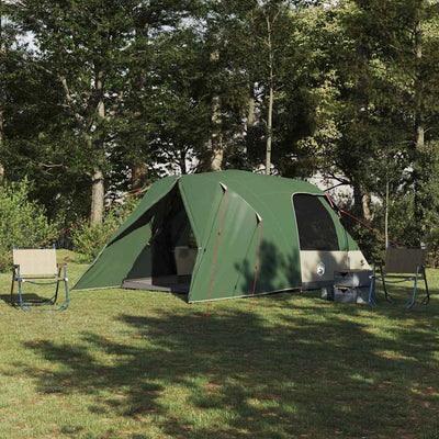 Dome Telt 4-Personer med tag Grøn 455 x 252 x 178 cm