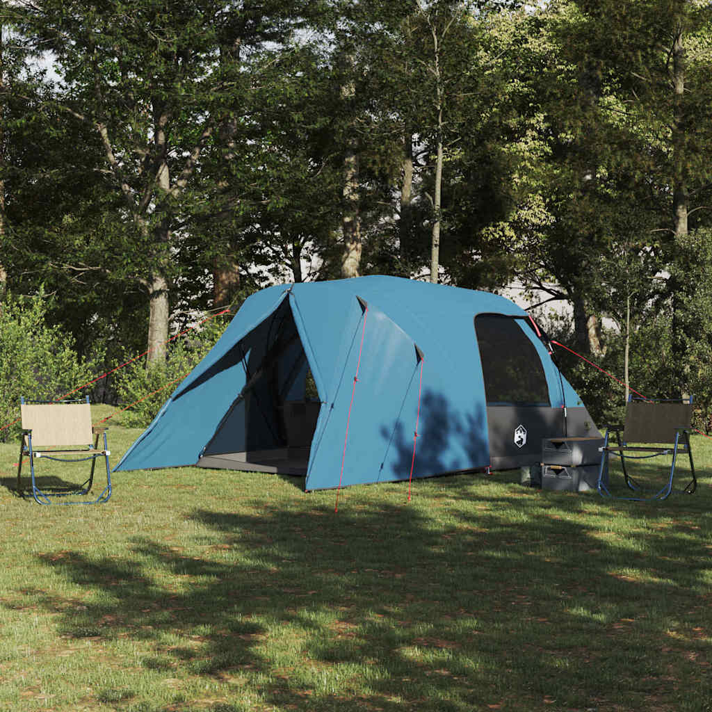 Dome telt til 4 personer med tag Blå 455 x 252 x 178 cm