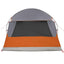 Dome Telt 4-Personer med tag Grå og orange 455 x 252 x 178 cm