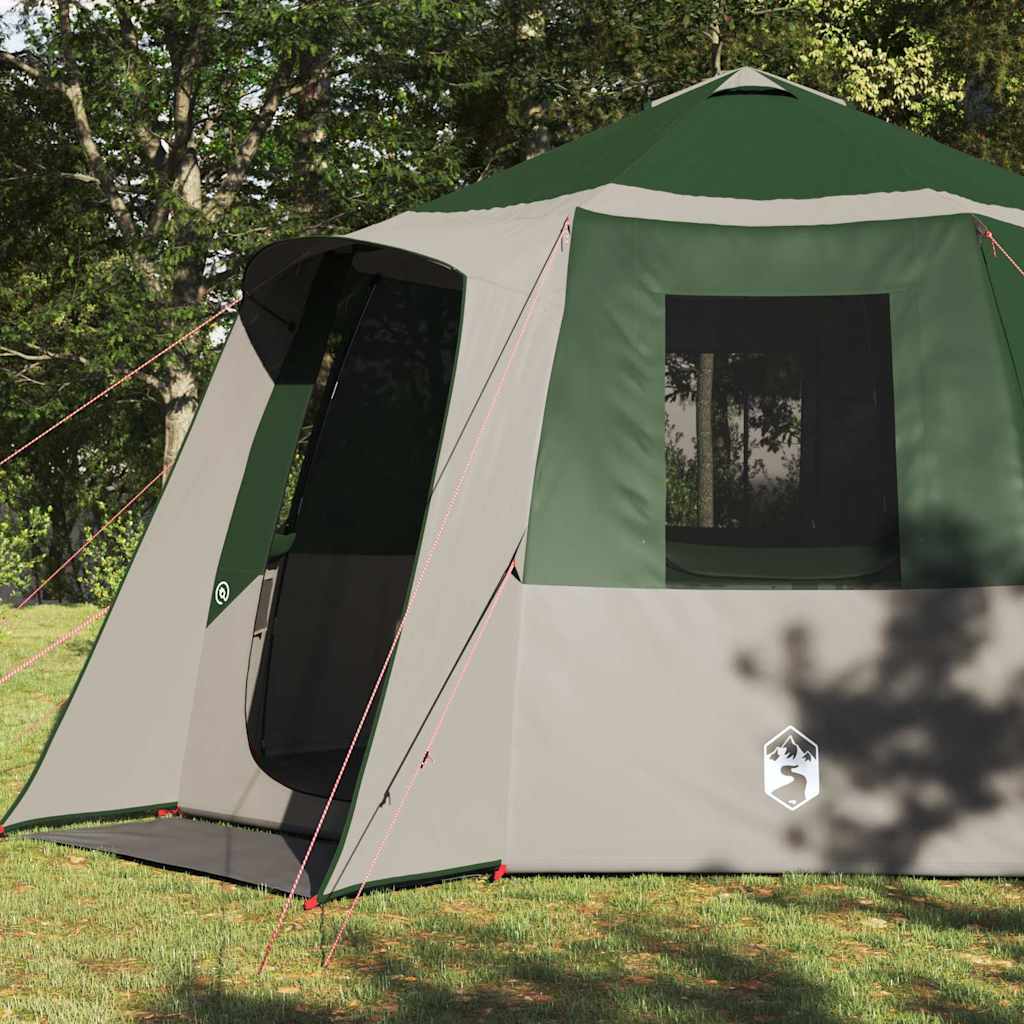 Cabin tent til 12 personer 10 personer Grøn og Hvid