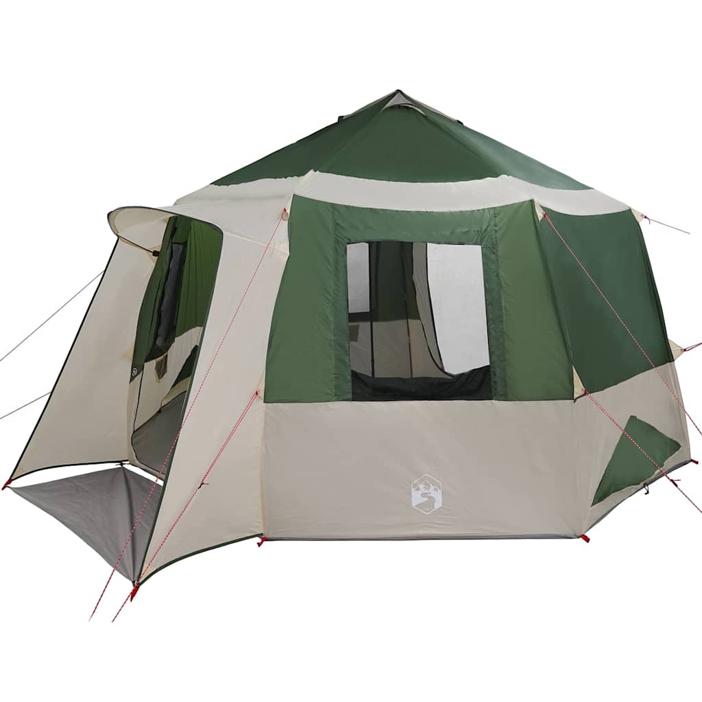 Cabin tent til 12 personer 10 personer Grøn og Hvid