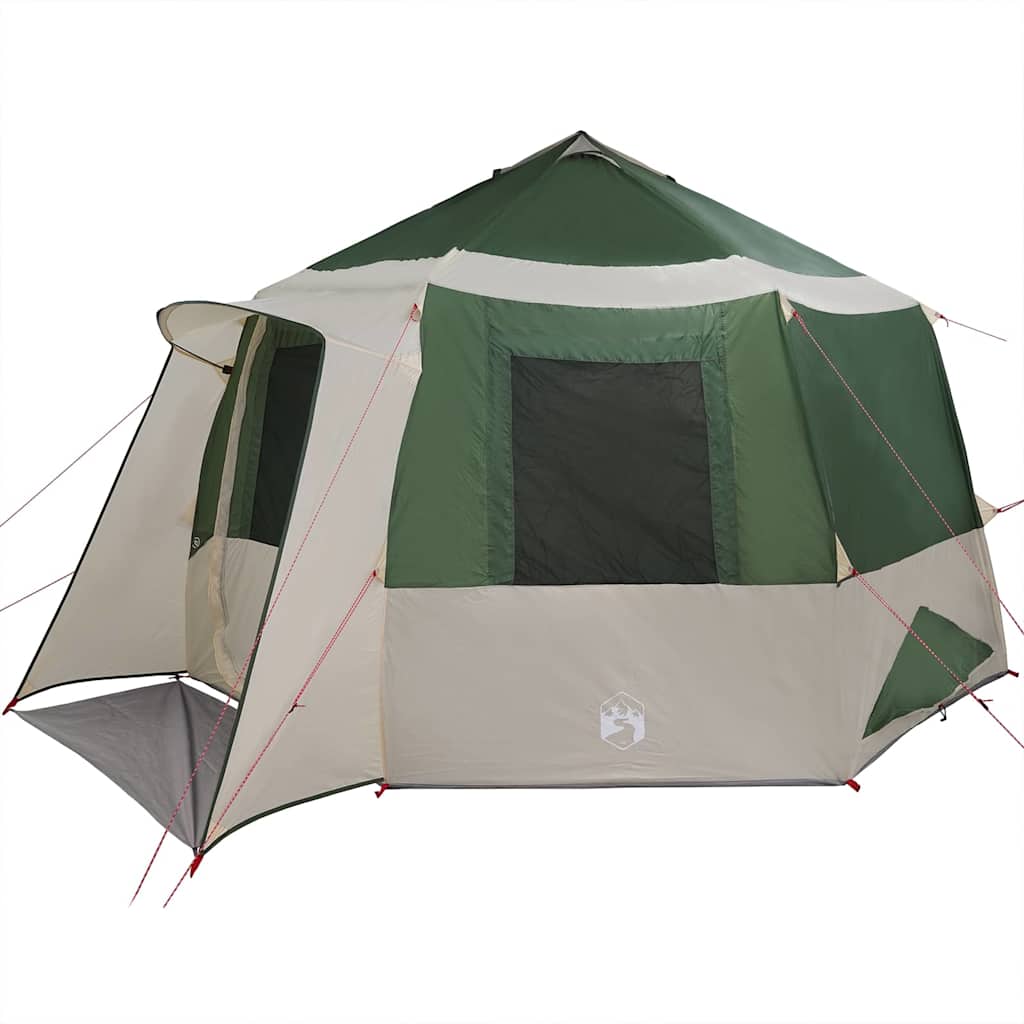 Cabin tent til 12 personer 10 personer Grøn og Hvid