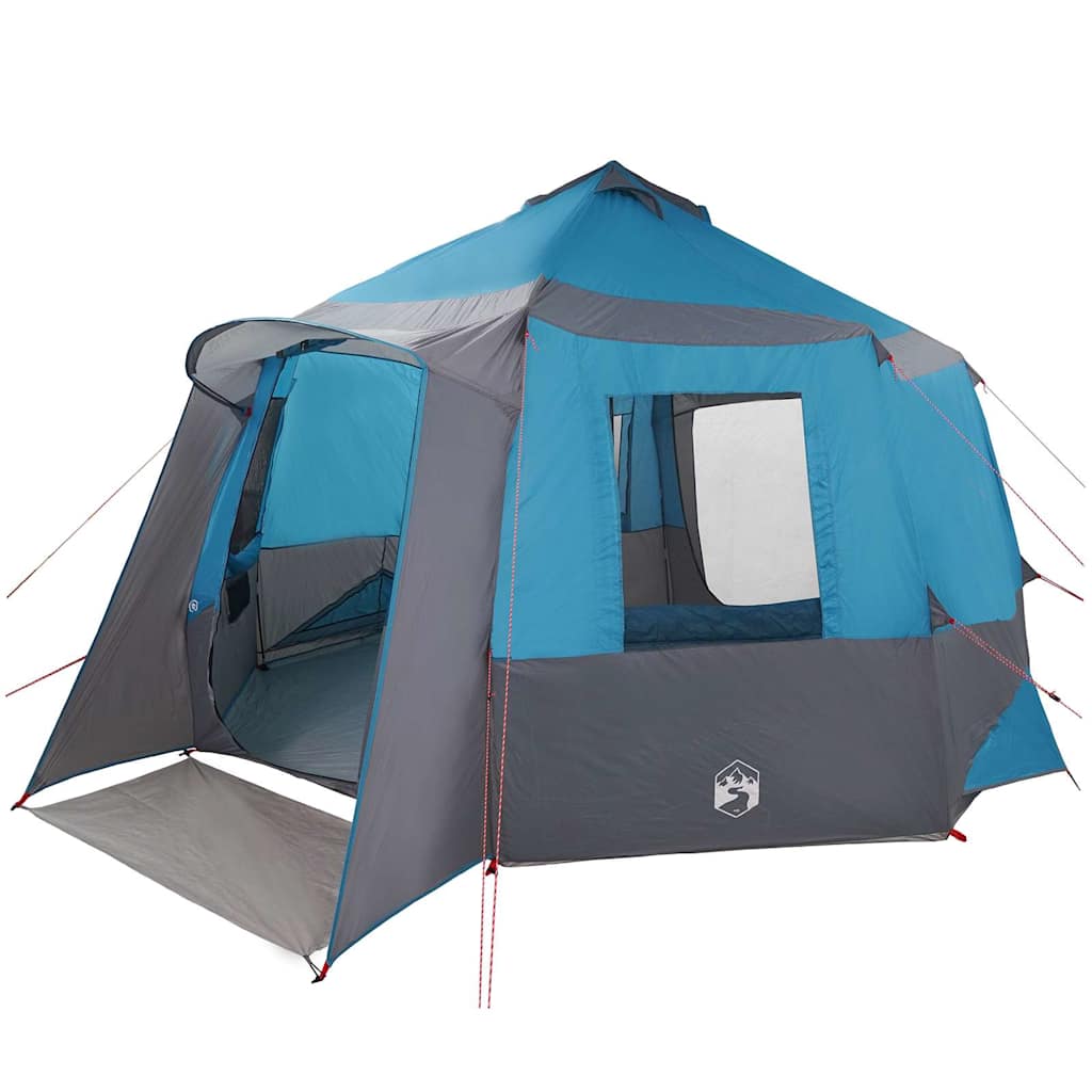 Cabin tent til 12 personer 10 personer Blå og grå