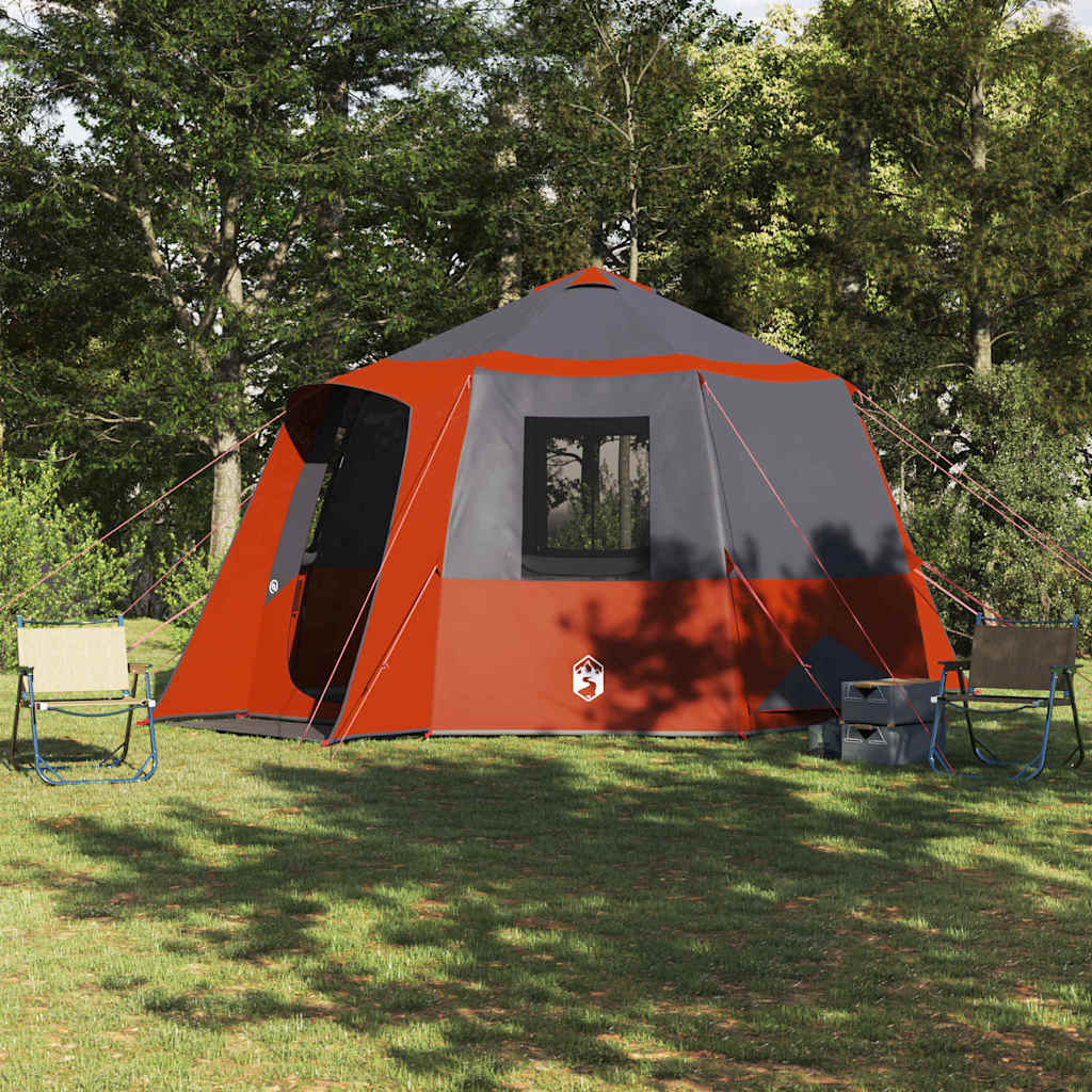 Cabin tent til 12 personer 10 personer Grå og orange