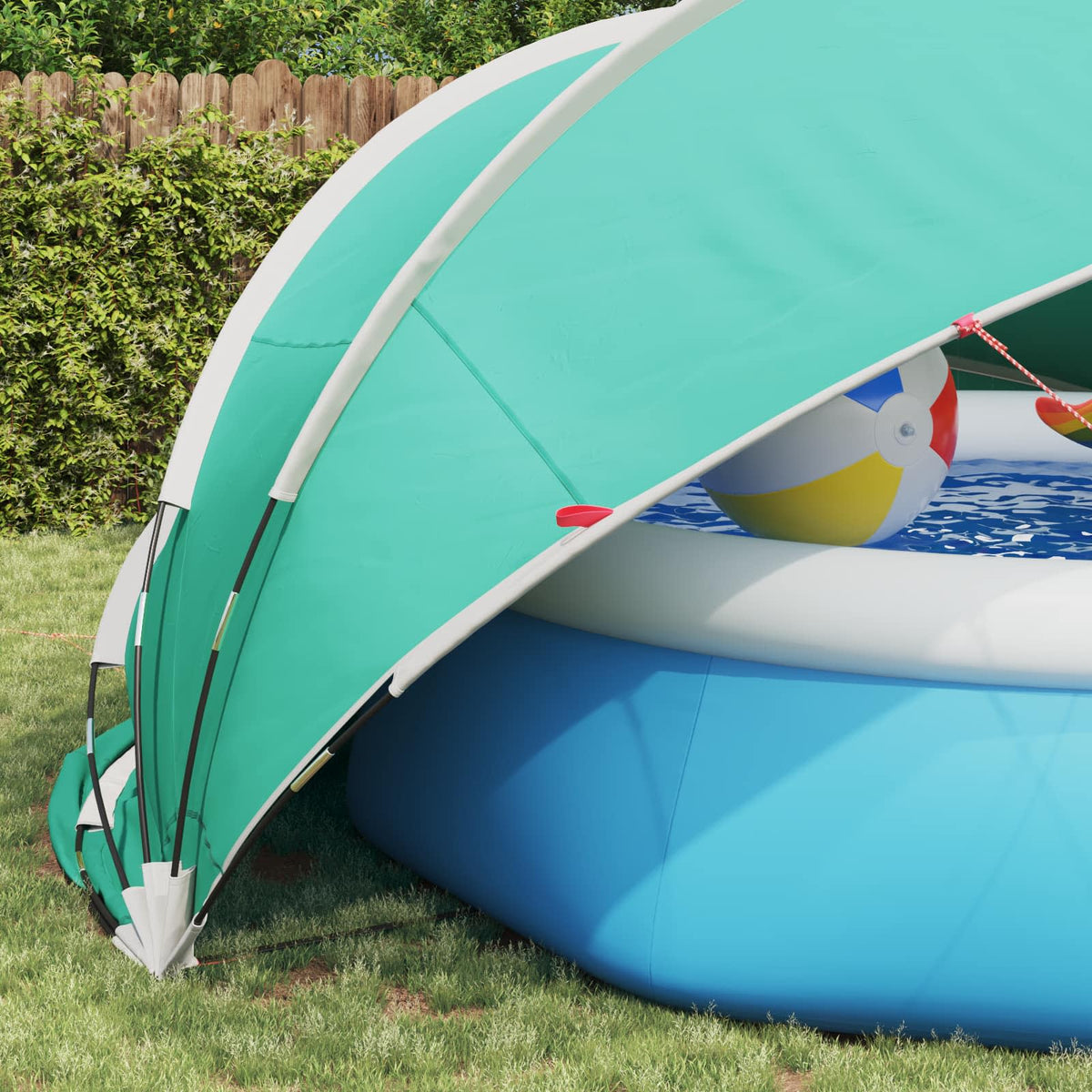Pool Dome 430 x 430 x 210 cm 185T polyester med PU-belægning