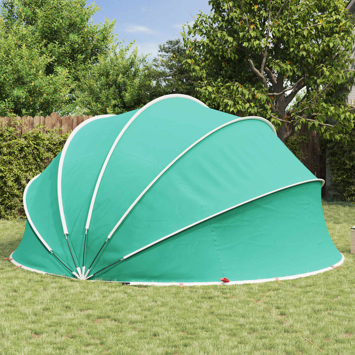 Pool Dome 430 x 430 x 210 cm 185T polyester med PU-belægning