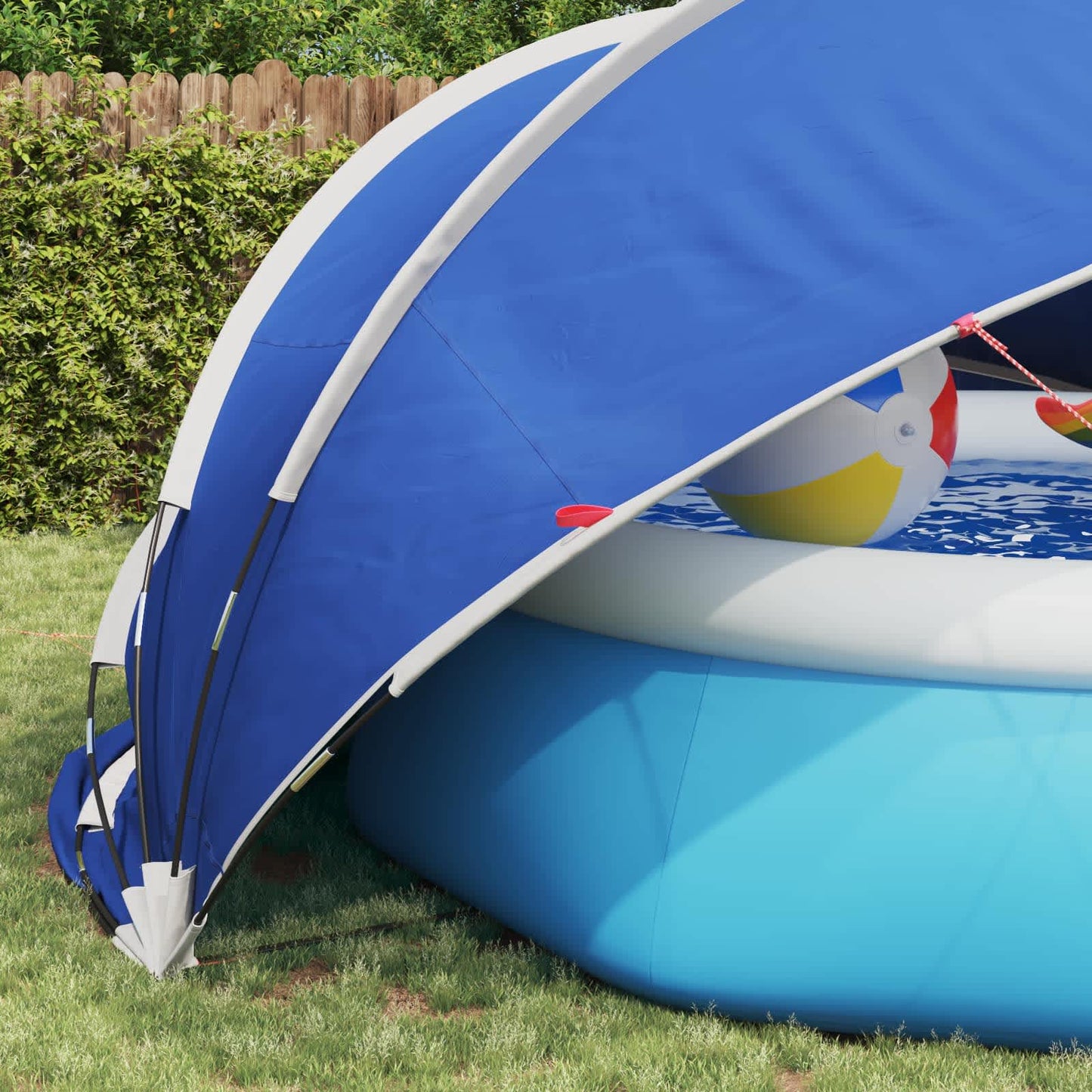 Pool Dome 472 x 460 x 229 cm 185T polyester med PU-belægning