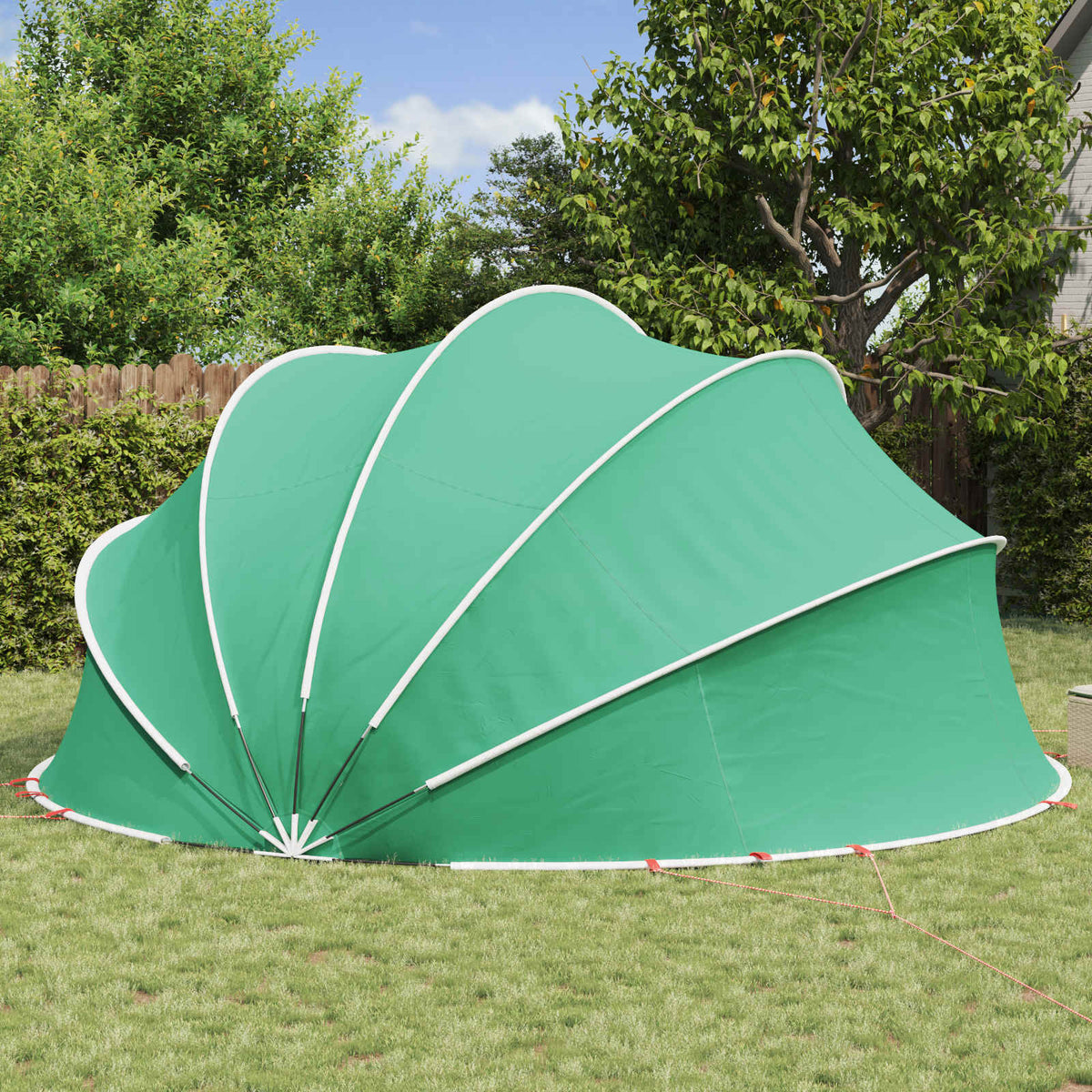 Pool Dome 500 x 500 x 236 cm 185T polyester med PU-belægning