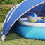 Pool Dome 546 x 516 x 250 cm 185T polyester med PU-belægning