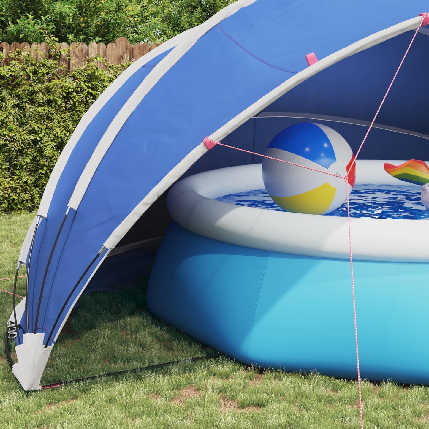 Pool Dome 546 x 516 x 250 cm 185T polyester med PU-belægning