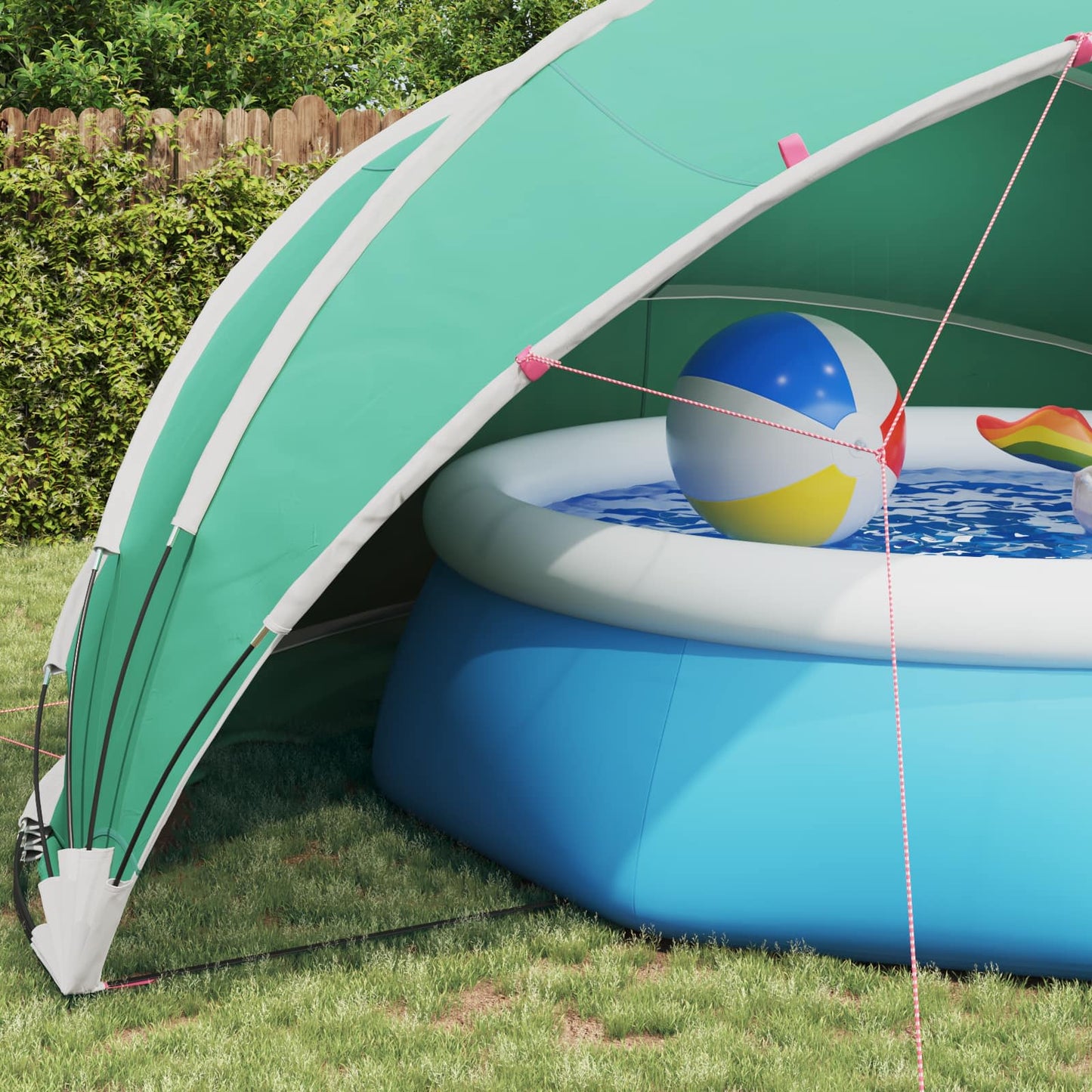 Pool Dome 546 x 516 x 250 cm 185T polyester med PU-belægning