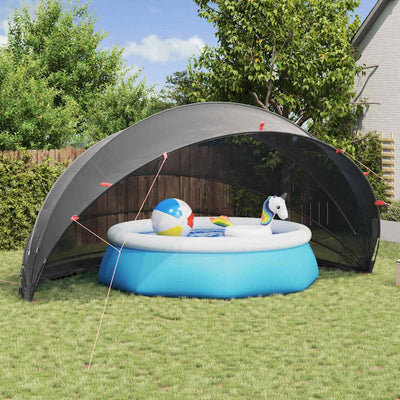 Pool Dome 592 x 590 x 275 cm 185T polyester med PU-belægning