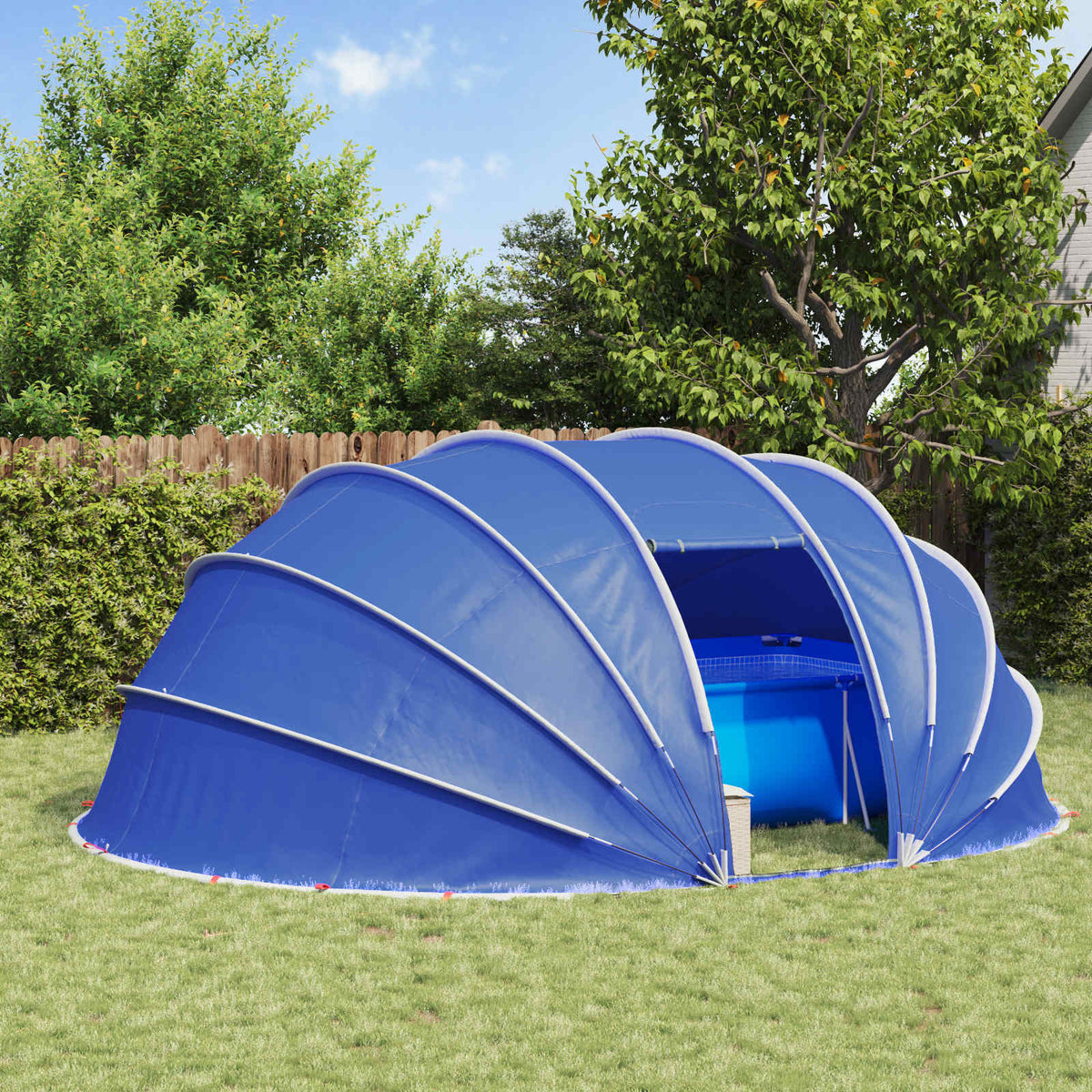Pooltelt Dome 538 x 440 x 204 cm Azure Blue