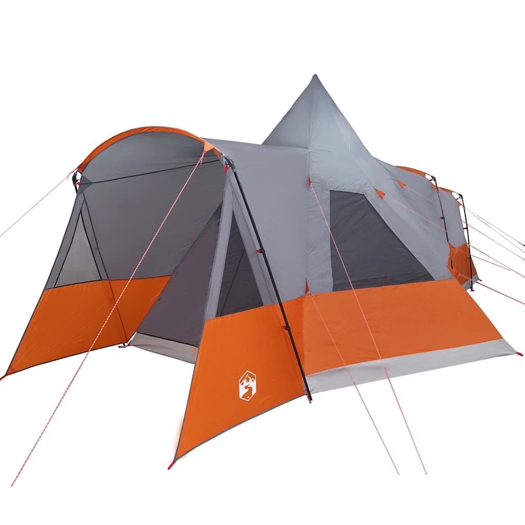 Teepee Telt 8-Personer 8 personer Grå og orange