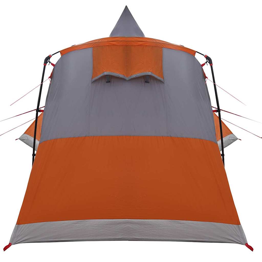 Teepee Telt 8-Personer 8 personer Grå og orange