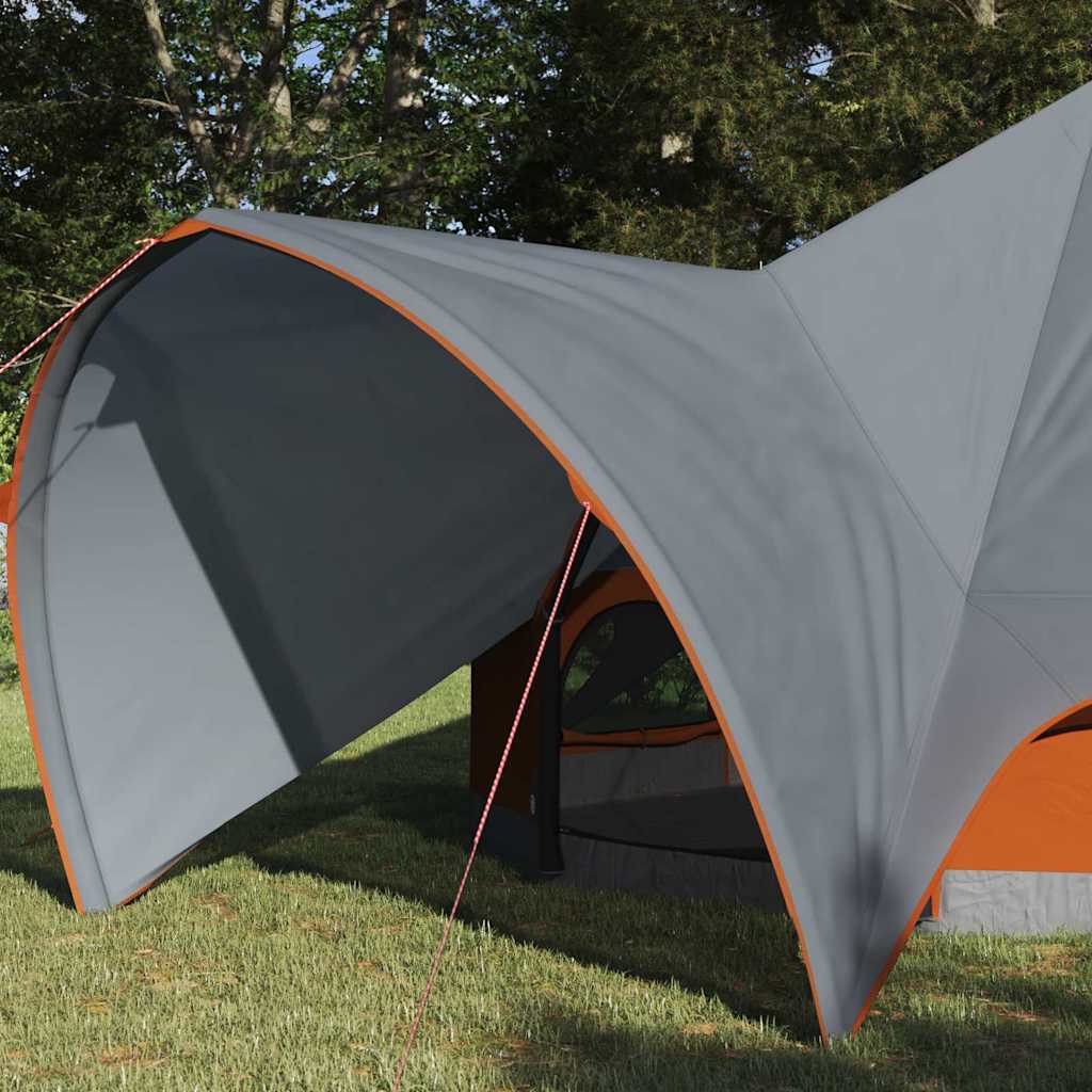 Teepee Telt 3-Person 3-personers Grå og orange