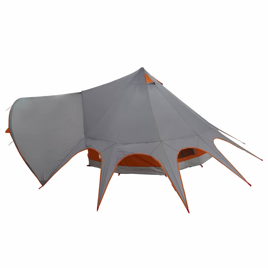 Teepee Telt 3-Person 3-personers Grå og orange