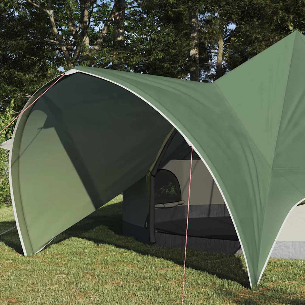 Teepee Telt til 5 Personer 5-personers Grøn og Grå