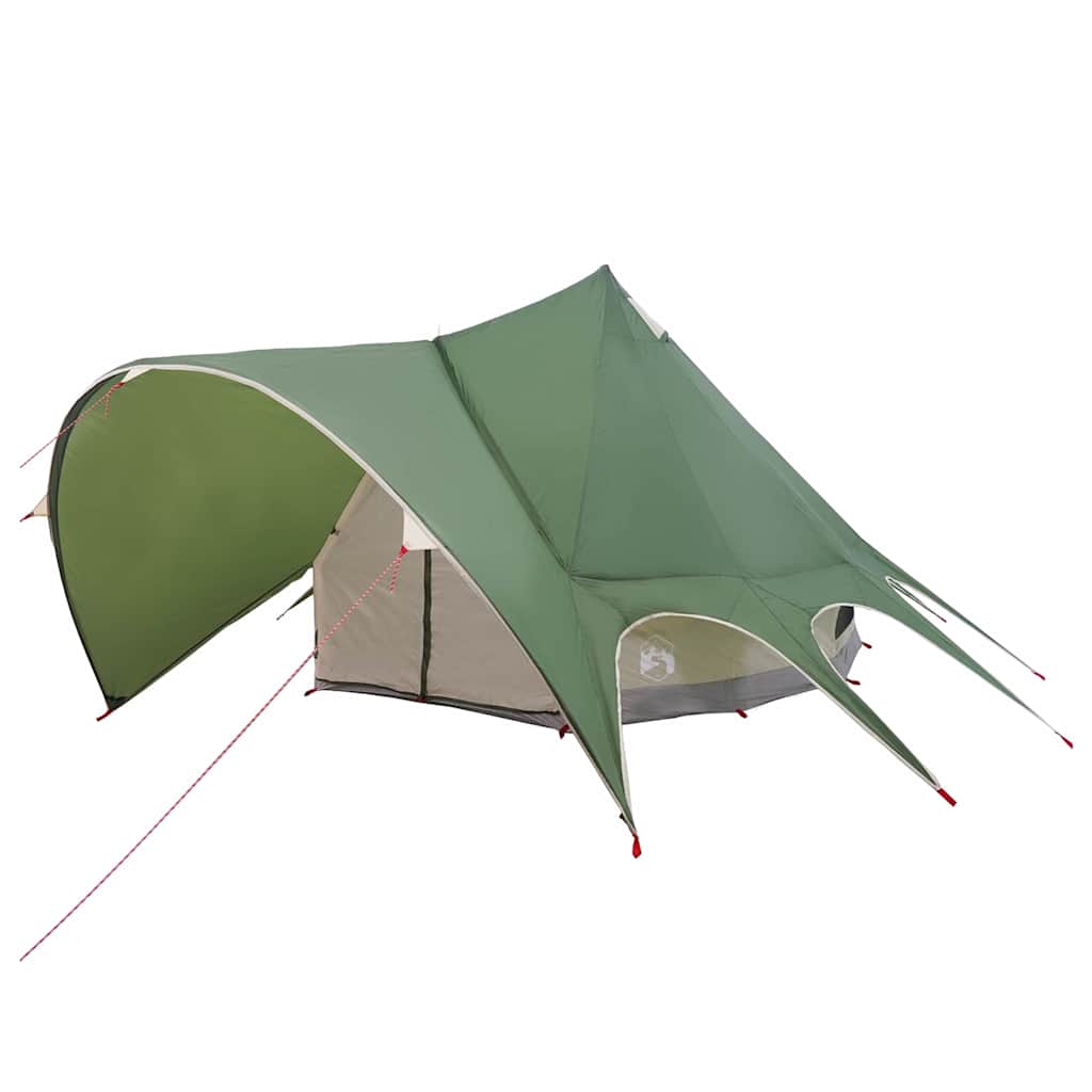 Teepee Telt til 5 Personer 5-personers Grøn og Grå