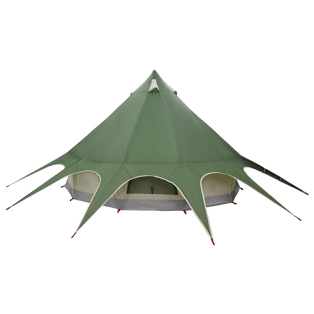 Teepee Telt til 5 Personer 5-personers Grøn og Grå