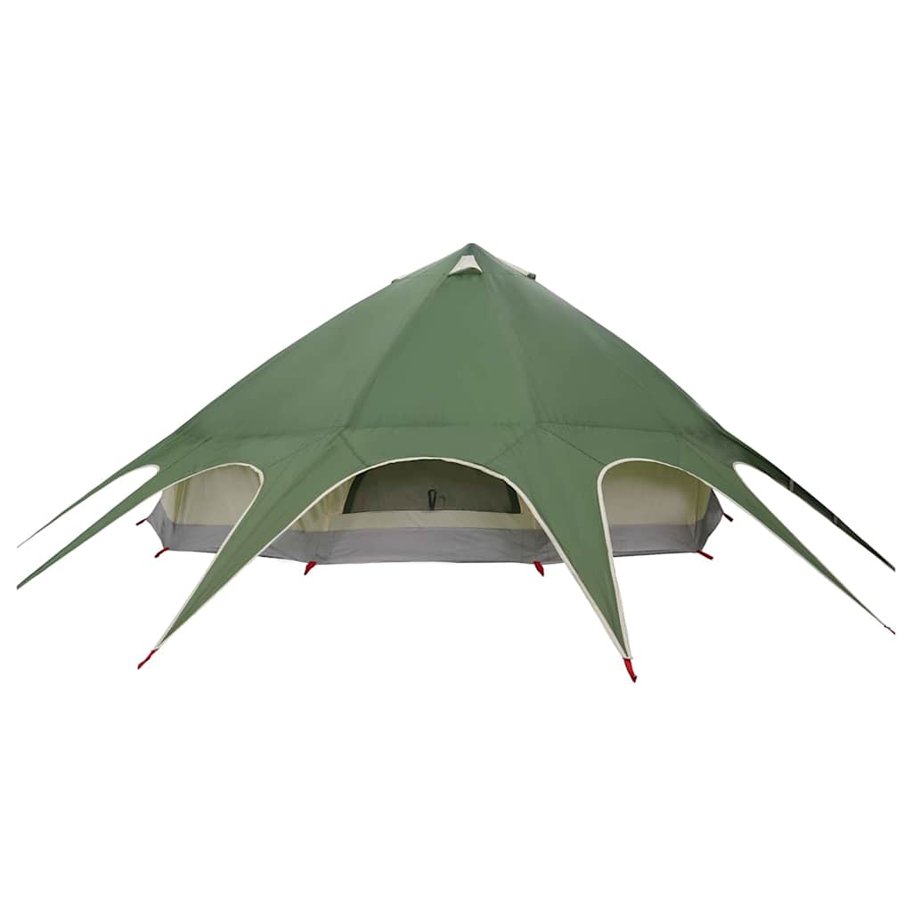 Teepee Telt 9-Personer 9-personers Grøn og Grå