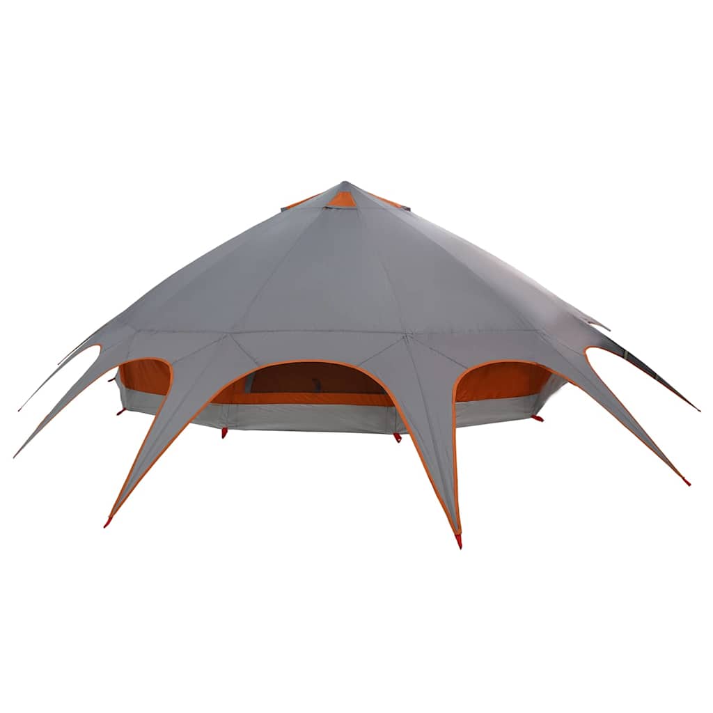 Teepee Telt til 9 personer 9-personers Grå og orange