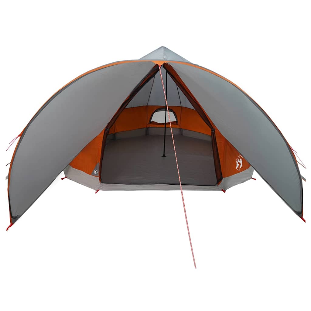 Teepee Telt til 9 personer 9-personers Grå og orange