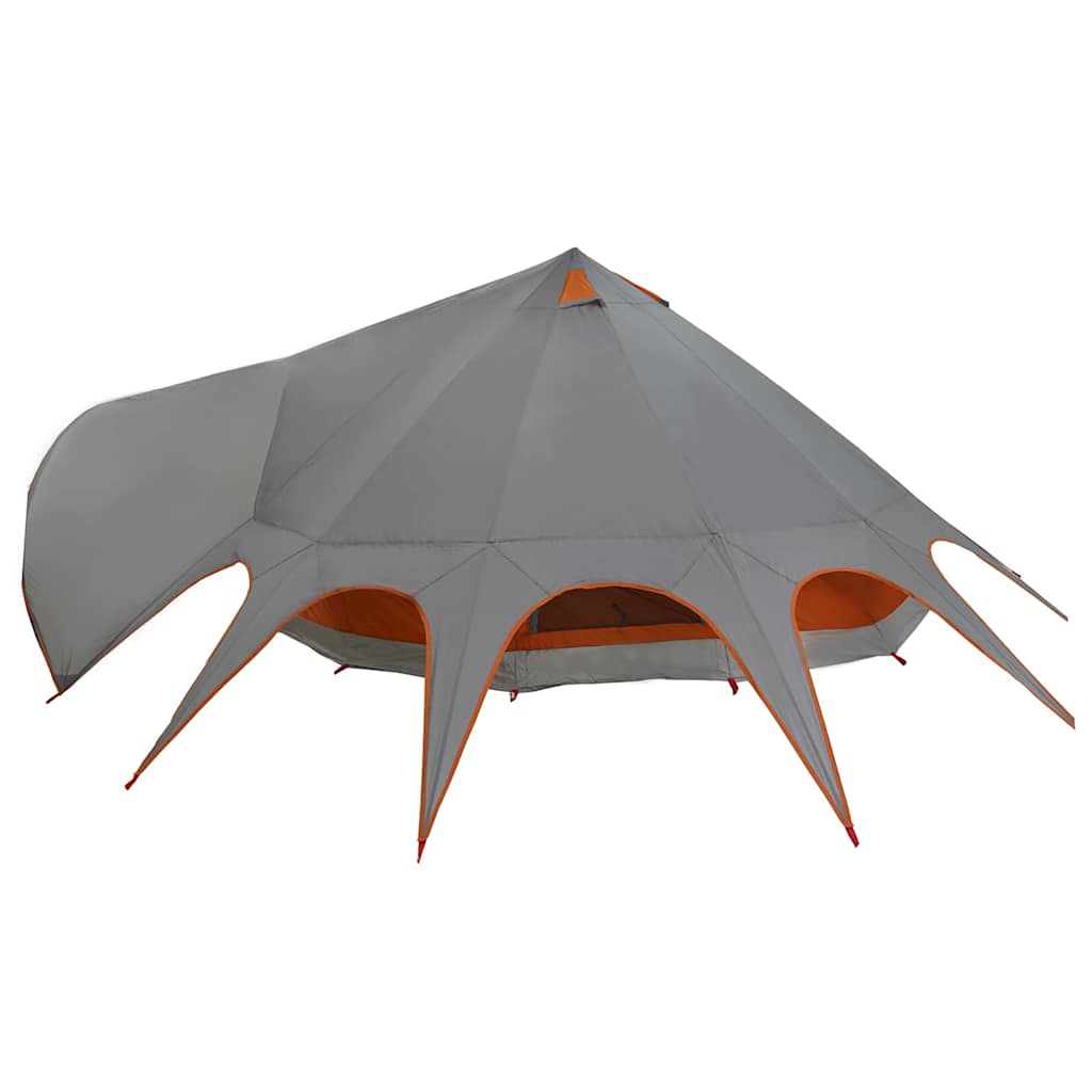 Teepee Telt til 9 personer 9-personers Grå og orange