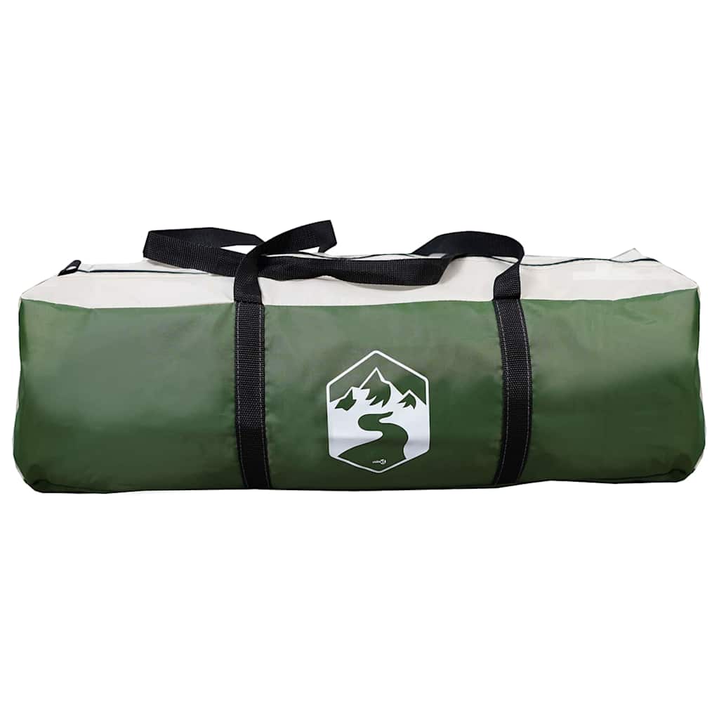 Cabin Tent 5-Person med tag Grøn og Hvid 333 x 317 x 194 cm